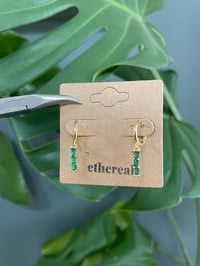 Image 4 of Gold Evergreen Earrings 