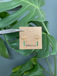 Image 5 of Gold Evergreen Earrings 