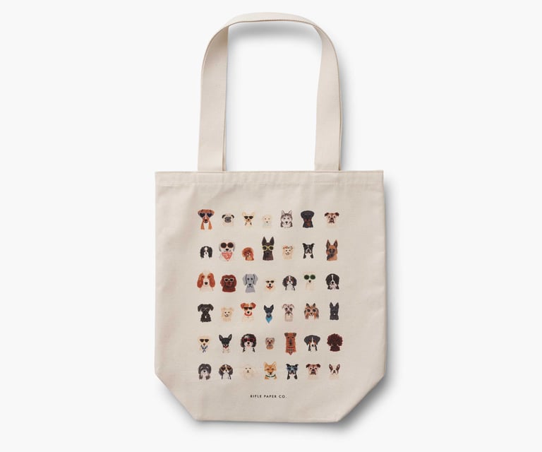 TOTE BAG CHATS OU CHIENS - RIFLE PAPER CO. (DEUX MODÈLES) Image 6
