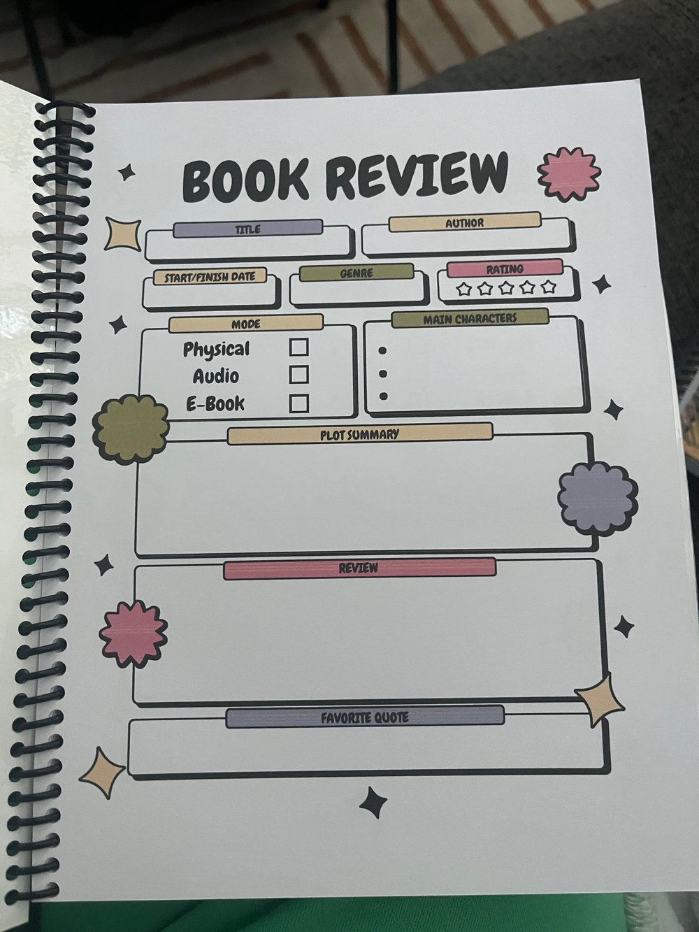 Image of Colorful Book Review Journal