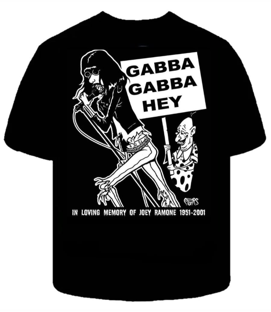 Image of preorder JOEY RAMONE TRIBUTE  - Mens shirt -ships JUNE 6TH