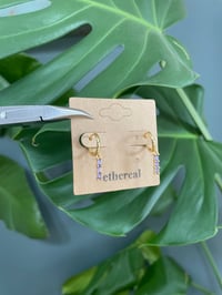 Image 5 of Gold Lilac Glow Earrings