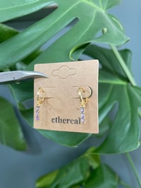 Image 6 of Gold Lilac Glow Earrings