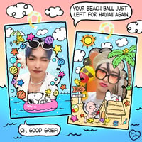 Image 1 of PREORDER: Summertime With Snoopy Double Sided Acrylic Photocard Holder