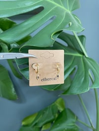 Image 2 of Cosmic Eye Hoop Earrings
