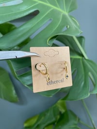Image 3 of Cosmic Eye Hoop Earrings