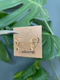 Image 5 of Cosmic Eye Hoop Earrings