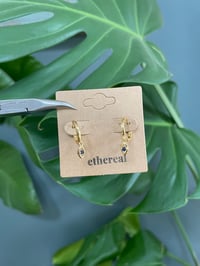 Image 1 of Cosmic Eye Hoop Earrings