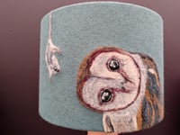 Image 1 of Owl and Mouse Lampshade 