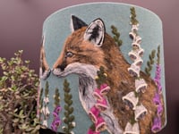 Image 4 of Springtime Foxes Lampshade 