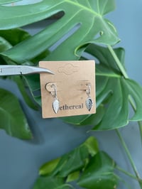 Image 4 of Silver Aurora Drop Earrings