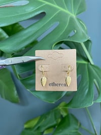 Image 5 of Gold Aurora Drop Earrings