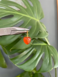 Image 3 of Carnelian Heart Charms