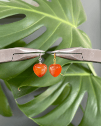 Image 1 of Carnelian Heart Charms