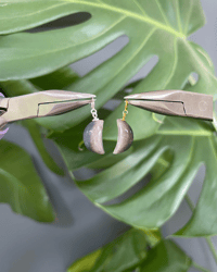 Image 1 of Black Sunstone Moon Charms
