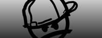 Image 1 of Black Grounded Hat Sticker