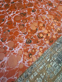 Image 3 of One-of-a-kind hand marbled paper  - 'Sundown' 