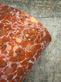 Image 4 of One-of-a-kind hand marbled paper  - 'Sundown' 