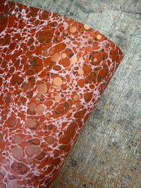 Image 7 of One-of-a-kind hand marbled paper  - 'Sundown' 