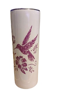 Image 1 of Hummingbird Tumbler with Color Gradient 