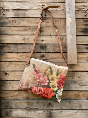 Image of one of a kind painting bag - gladiolus