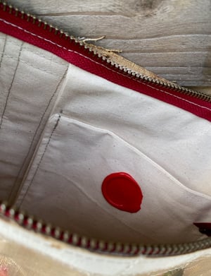 Image of one of a kind painting bag - mums