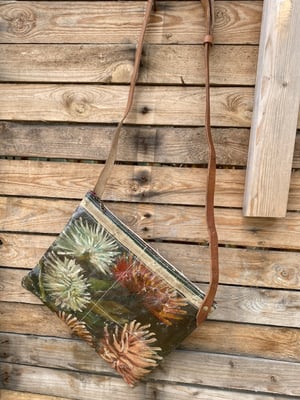 Image of one of a kind painting bag - mums