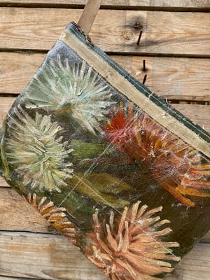 Image of one of a kind painting bag - mums