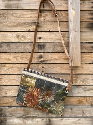Image of one of a kind painting bag - mums