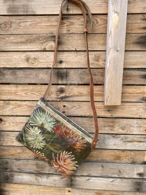 Image of one of a kind painting bag - mums