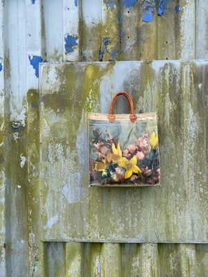 Image of one of a kind painting bag - bouquet
