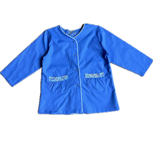Tablier école Inès, bleu ciel
