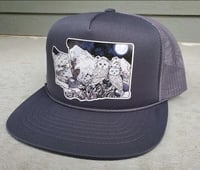 WA State Eternal Love Trucker Hat - Wa state eternal love trucker solid gray