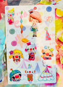 Clown Cuties  - sticker sheet