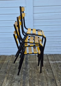 Image 1 of Chaises en métal à lattes