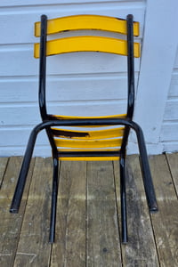 Image 4 of Chaises en métal à lattes
