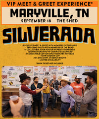 MARYVILLE, TN / The Shed (Sep 18) VIP MEET & GREET PASS
