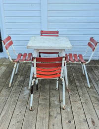 Image 5 of Chaises bistrot en métal à lattes