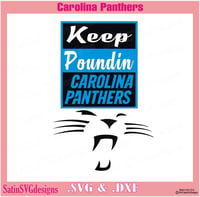 Image 3 of Carolina Panthers Multi Set Design SVG Files, Cricut, Studio, Digital Cut Files