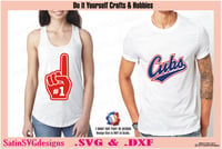 Image 5 of Chicago Cubs Baseball Set Design SVG Files, Cricut, Silhouette Studio, Digital Cut Files