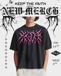 Death Metal Logo (pink glitter)