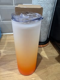 Glass ombré orange 