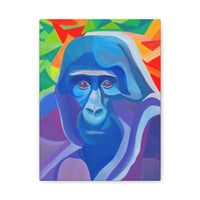 Image 1 of Gorilla Spirit Animal Portrait - Matte Canvas