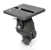 Image 3 of Majestic model 1200 heavy duty all geared tripod head with stud adapter #2484