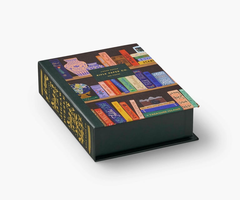 PUZZLE 500 PIÈCES BIBLIOTHÈQUE  - RIFLE PAPER CO. Image 3
