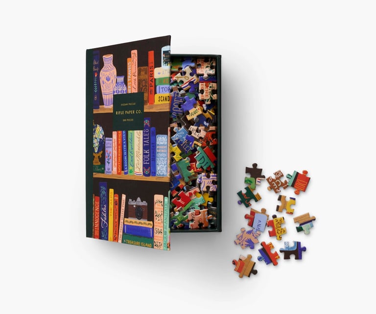 PUZZLE 500 PIÈCES BIBLIOTHÈQUE  - RIFLE PAPER CO. Image 4