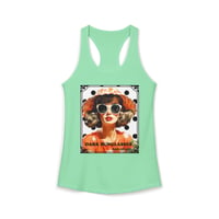 Image 12 of Retro Polka Dot Tank — "Dark Sunglasses Hide All Sins" Vintage Graphic Racerback Tank
