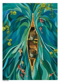 The Flow Of Koi Print