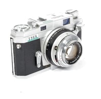 Image 1 of Konica III 35mm rangefinder film camera with 48mm F2 Hexanon lens TESTED #1868