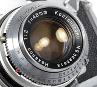 Image 9 of Konica III 35mm rangefinder film camera with 48mm F2 Hexanon lens TESTED #1868